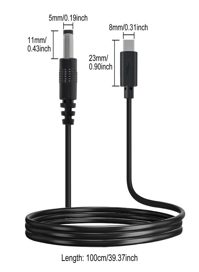 AITRIP 2PCS DC to Type C USB PD12V 5.5x2.5mm (Compatible with 5.5mm x 2.1mm) Power Supply Cable for Wireless Router Laptop LED Strip Speaker CCTV Camera - Image 2