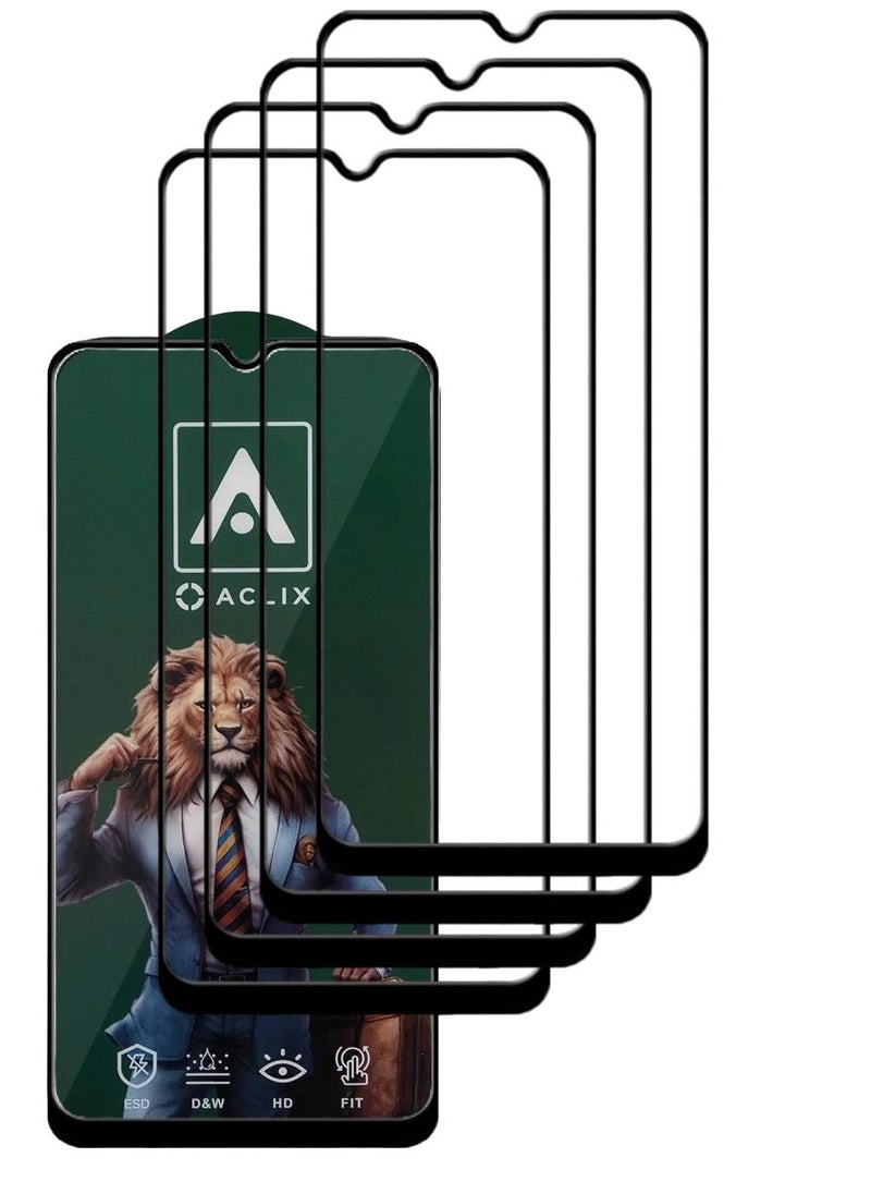 ACLIX 4 Pieces Antistatic ESD Dustproof Premium Quality High Definition Tempered Glass Screen Protector Designed For Huawei Y6 (2019) - Image 1