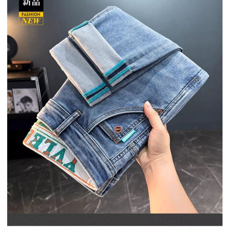 Unisex Classic Denim Jeans Loose Fit Daily Outdoor Wear - Image 1