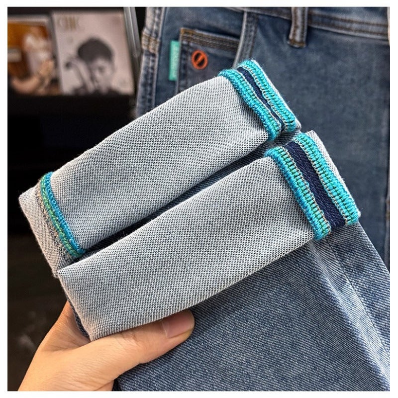 Unisex Classic Denim Jeans Loose Fit Daily Outdoor Wear - Image 2
