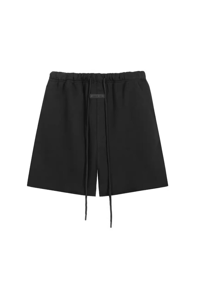 Generic - FEAR OF GOD ESSENTIALS Drawstring Fleece Shorts Black (fleece-lined) - Image 1