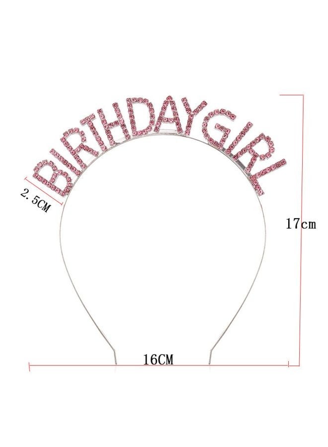 Birthday Girl Tiara & Sash Set – Glittery Party Crown & Colorful Shoulder Sash for Celebrations  - Image 2