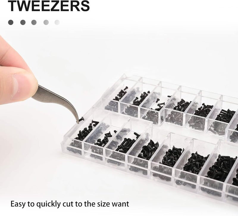 jalan 630 Pcs Tiny Micro Repair Screw Kit Eyeglass Sunglass Repair Kit with Screwdriver for Repair Spectacles, Watch, Jewelry - Image 5