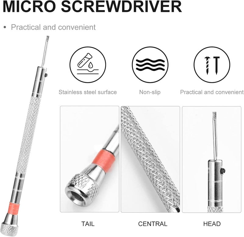 jalan 630 Pcs Tiny Micro Repair Screw Kit Eyeglass Sunglass Repair Kit with Screwdriver for Repair Spectacles, Watch, Jewelry - Image 3