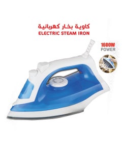 Light and easy to use steam iron with ceramic soleplate, automatic shut-off feature, adjustable, temperature control