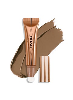 Contour Beauty Wand, Liquid Face Concealer Contouring With Cushion Applicator, High Coverage Natural Matte Finish, Lightweight Blendable Super Silky Cream Contour Stick-Medium