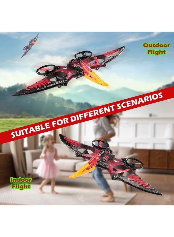 Raxoom Dragon Remote Control Flying Airplane for Adults RC Plane Dinosaur Toy 2.4G 6-Axis Gyro EPP Foam RC Aircraft Drones for Kids 8-12 Beginner Remote Control Pterodactyl Gift - Image 3