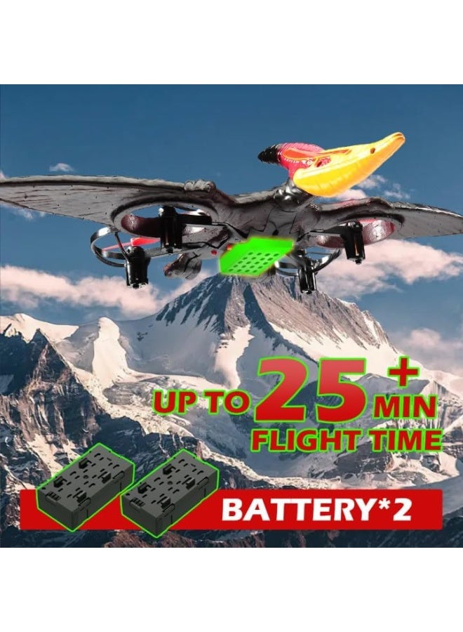 Raxoom Dragon Remote Control Flying Airplane for Adults RC Plane Dinosaur Toy 2.4G 6-Axis Gyro EPP Foam RC Aircraft Drones for Kids 8-12 Beginner Remote Control Pterodactyl Gift - Image 5