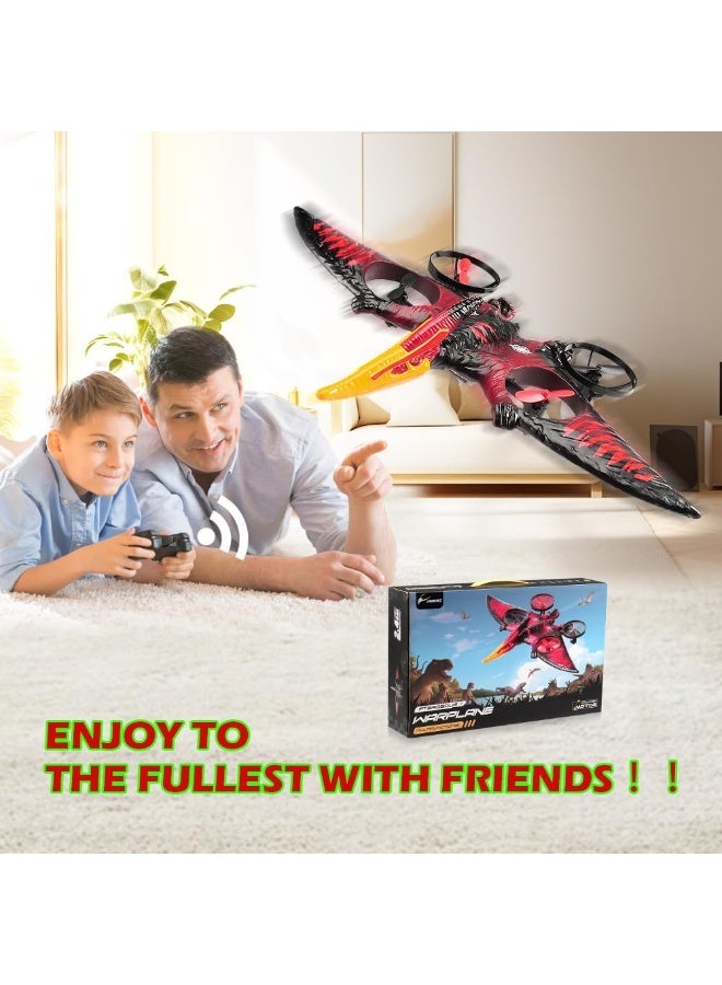 Raxoom Dragon Remote Control Flying Airplane for Adults RC Plane Dinosaur Toy 2.4G 6-Axis Gyro EPP Foam RC Aircraft Drones for Kids 8-12 Beginner Remote Control Pterodactyl Gift - Image 2