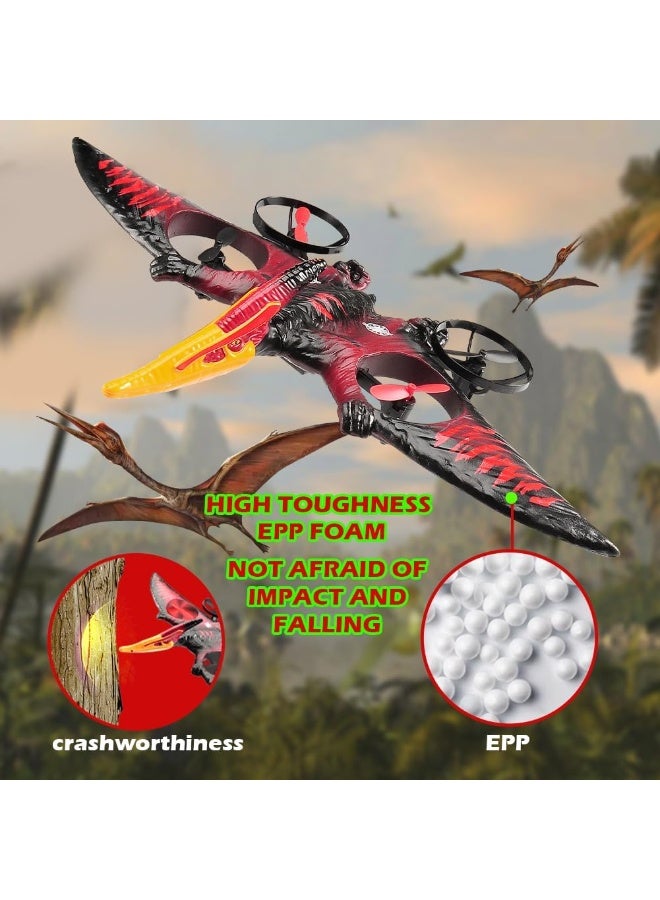 Raxoom Dragon Remote Control Flying Airplane for Adults RC Plane Dinosaur Toy 2.4G 6-Axis Gyro EPP Foam RC Aircraft Drones for Kids 8-12 Beginner Remote Control Pterodactyl Gift - Image 4