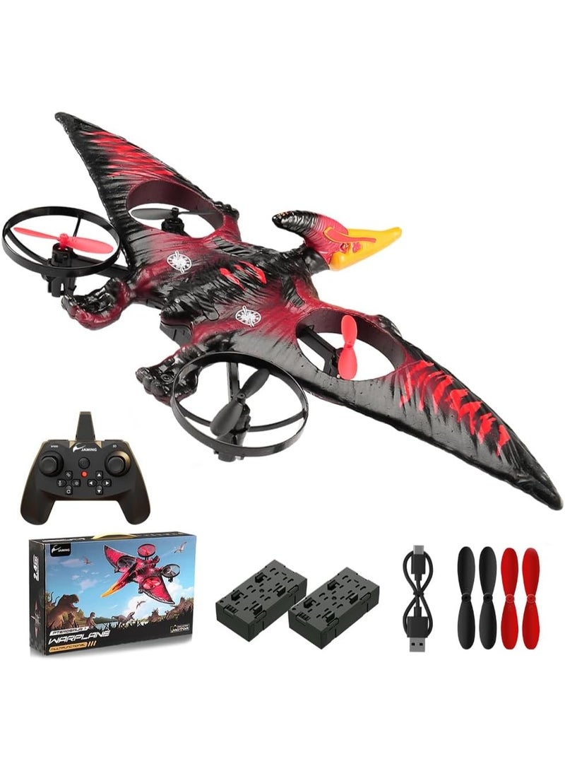 Raxoom Dragon Remote Control Flying Airplane for Adults RC Plane Dinosaur Toy 2.4G 6-Axis Gyro EPP Foam RC Aircraft Drones for Kids 8-12 Beginner Remote Control Pterodactyl Gift - Image 1