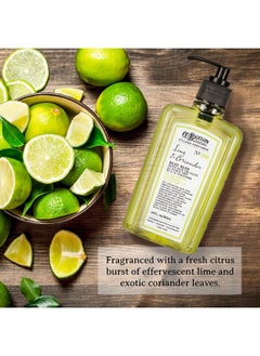 C. O. Bigelow C.O. Bigelow Hand Wash Lime Coriander, Village Perfumer Moisturizing Soap Wash for Bathroom & Kitchen with Aloe Vera and Pro-Vitamin B5, 10 fl oz  - Image 4