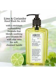 C. O. Bigelow C.O. Bigelow Hand Wash Lime Coriander, Village Perfumer Moisturizing Soap Wash for Bathroom & Kitchen with Aloe Vera and Pro-Vitamin B5, 10 fl oz  - Image 2