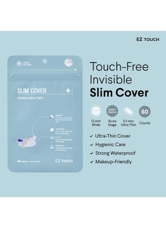 EZ Touch Acne Pimple Patch(60 count) Easy & Clean New Concept Absorbing Hydrocolloid Patch Attachable Without Touching Acne Stickers (Slim & Clear)  - Image 3