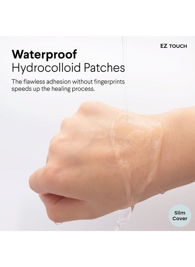 EZ Touch - Acne Pimple Patch(60 count) Easy & Clean New Concept Absorbing Hydrocolloid Patch Attachable Without Touching Acne Stickers (Slim & Clear) - Image 1