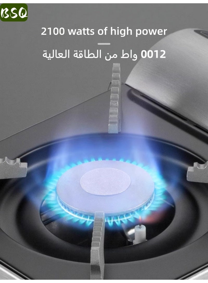 بي إس كيو موقد غاز محمول بلهب واحد يعمل بغاز البوتان | موقد غاز للسفر | موقد غاز صغير للتخييم | موقد يعمل بعبوات غاز البوتان | موقد طهي للاستخدام الخارجي | إشعال إلكتروني | شعلة نحاسية | هيكل من الألومنيوم | مستلزمات التخييم | مناسب للتخييم والنزهات والأنشطة الخارجية وصيد الأسماك وحفلات الشواء - Image 4