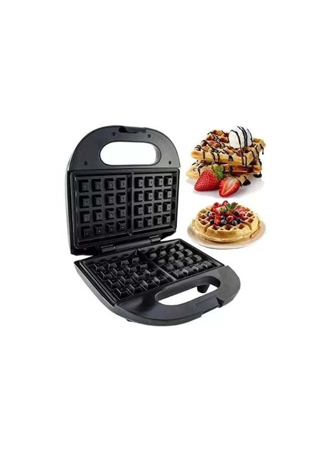 سوكاني ماكينة صنع الوافل من سوكاني بطلاء غير لاصق،750 واط وش استنلس عازل للحرارة ، صانع كيك كهربائي للفطائر والبسكويت والشافل والوجبات الخفيفة KJ-108 - Image 2
