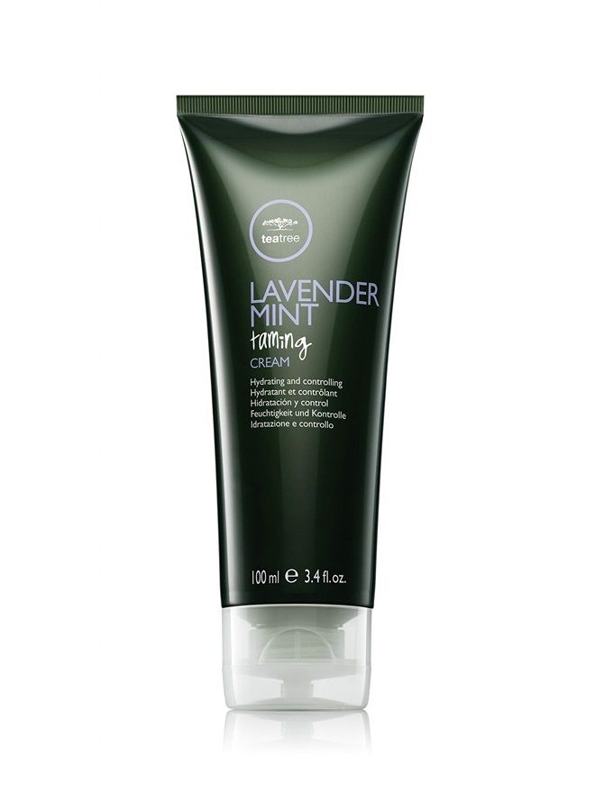 Paul Mitchell كريم ترويض شجرة الشاي واللافندر والنعناع، كريم تصفيف شعر غني، للشعر الخشن والمجعد + الجاف، 3.4 أونصة سائلة - Image 1