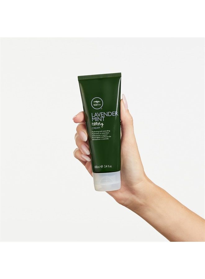 Paul Mitchell كريم ترويض شجرة الشاي واللافندر والنعناع، كريم تصفيف شعر غني، للشعر الخشن والمجعد + الجاف، 3.4 أونصة سائلة - Image 2