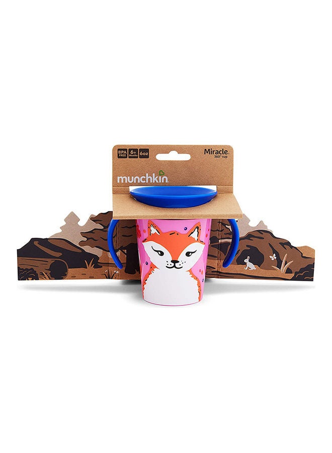 Munchkin Miracle 360 Wildlove Trainer Cup 6 Oz/ 177 Ml Fox - Image 2