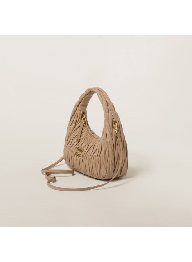 Miu Miu Wander matelassé nappa leather hobo bag - Image 1