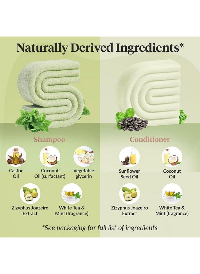 Kitsch Tea Tree & Mint Shampoo and Conditioner Bar Set, Hair Color Safe, Zero Waste, Vegan, Eco Friendly, Made in US, For All Hair Types, Paraben Free, Sulfate Free - Image 4