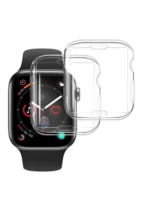 NIBEMINENT 2-Pack Protective Case Cover For Apple Watch Series 6/5/4/3/2/1 42mm Clear - Image 1
