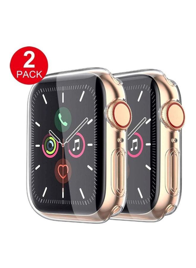 NIBEMINENT 2-Pack Protective Case Cover For Apple Watch Series 6/5/4/3/2/1 42mm Clear - Image 2