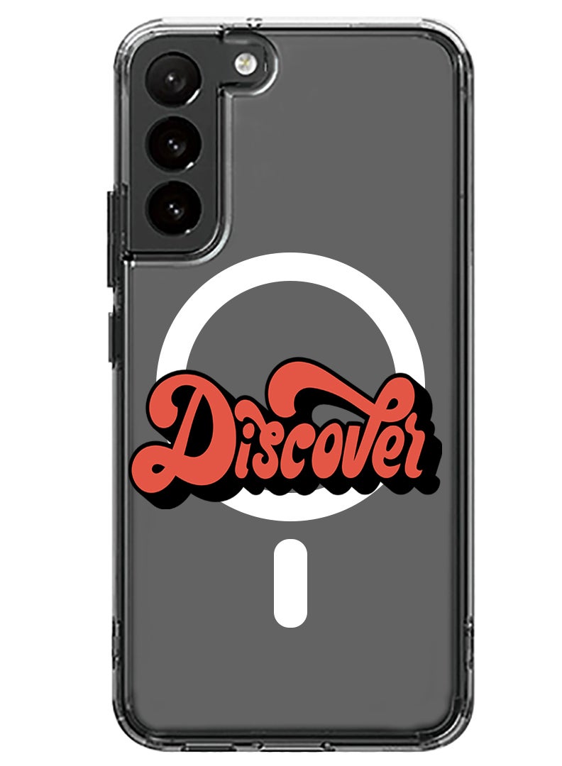 Theodor Magnetic Case for Samsung Galaxy S23 Plus 6.6-inch Compatible with MagSafe Wireless Charging, Shockproof Phone Bumper Cover Discover-01 - Image 1