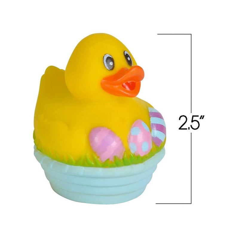 ArtCreativity 2.5 Inch Easter Rubber Ducks for Kids â€“ Pack of 12 Assorted Styles Mini Easter Ducks, Fun Egg Hunt Surprise Toys, Easter Party Favors, Jeep Ducks, and Easter-Themed Bath Toys for Kids - Image 3