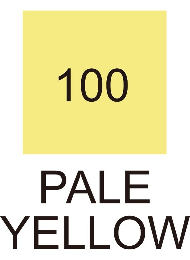 Zig Kurecolor KC3000 Twin S Marker Pen 100 Pale Yellow  - Image 3