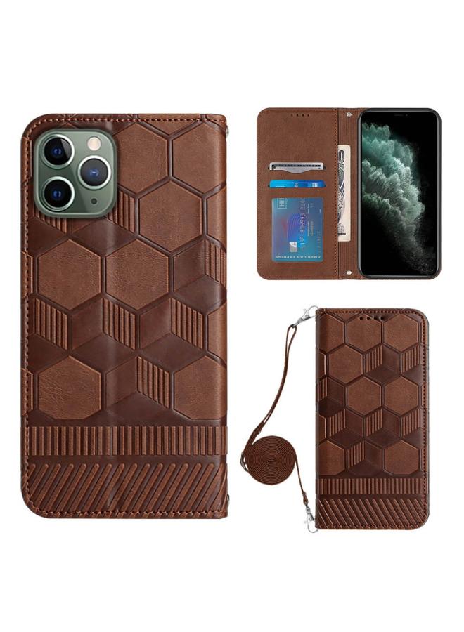 Zaboon Case For iPhone 11 Pro Crossbody Football Texture Magnetic PU Phone Case - Image 1