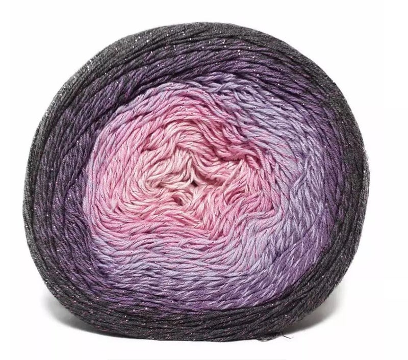 YarnArt YarnArt Flowers Moonlight Glitter Cotton Yarn Weight 917oz Length 1093 Yards Rainbow Crochet Metallic Lurex Handknit Shiny Silvery Cake Multicolor CottonRainbow Crochet 3276