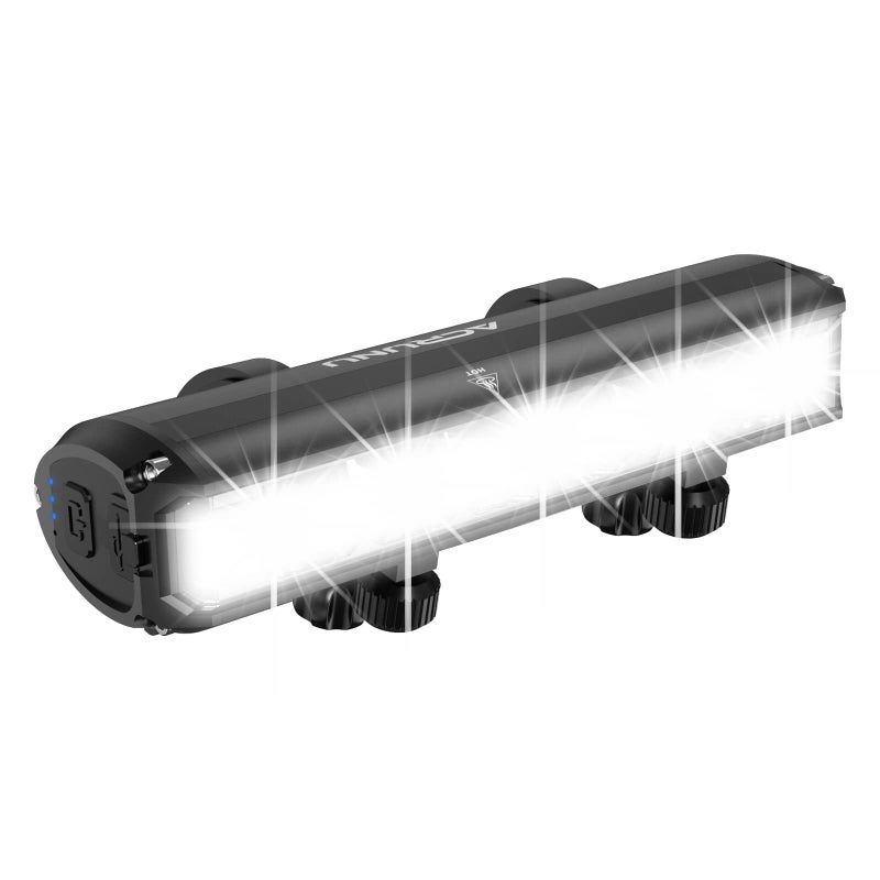 ACRUNU Super Bright LED Bike Light,USB Rechargeable Bicycle Headlight-5 Modes,Waterproof Bike Headlight,Mountain Off-Road Cycling Commuting (1400 Lumens) - Image 1