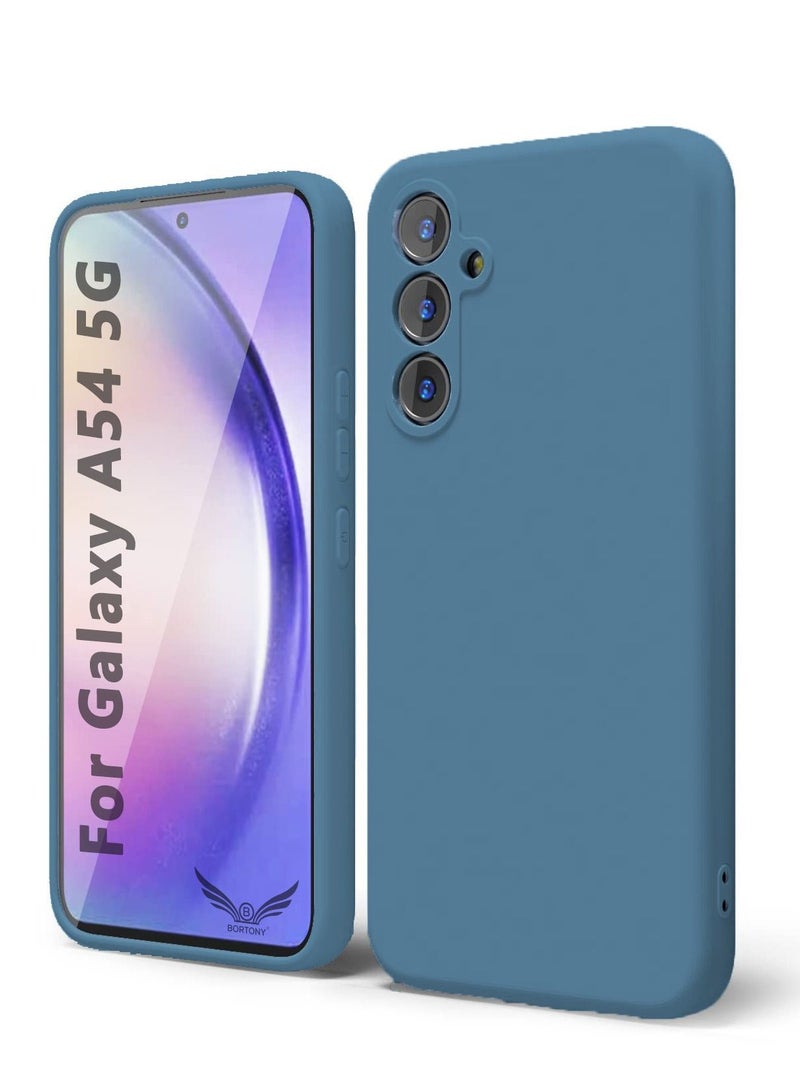 BORTONY Galaxy A54 5G Case Shockproof Liquid Silicone Case Slim Soft Cover With Inside Soft Microfiber Lining Comaptible With Samsung Galaxy A54 5G - Image 1