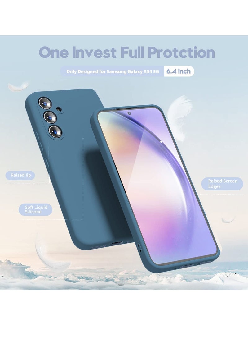 BORTONY Galaxy A54 5G Case Shockproof Liquid Silicone Case Slim Soft Cover With Inside Soft Microfiber Lining Comaptible With Samsung Galaxy A54 5G - Image 3