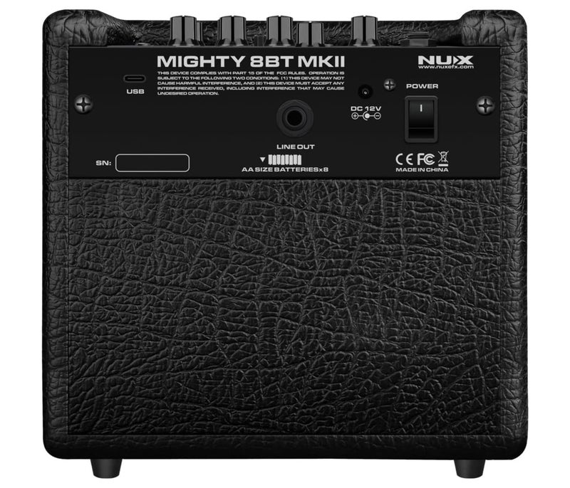 NUX Mighty 8BT MKII Battery Operated Modeling Guitar Amplifier w/ Bluetooth - 8 Watt with 6.5" FRFR speaker - Image 4