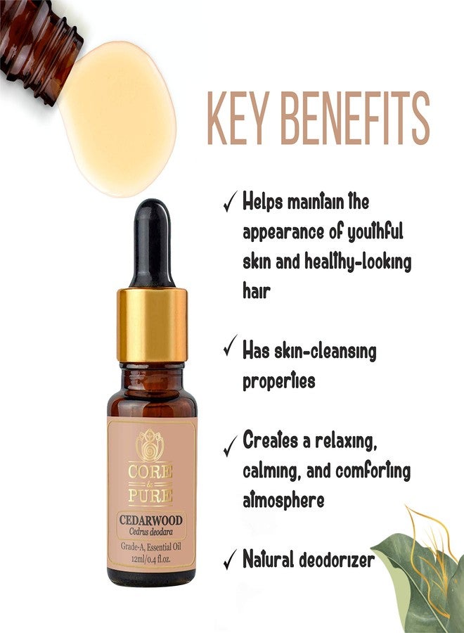 CORE & PURE Combo Pack of Grade-A, Cold Pressed Oil Argan Oil 50 ml & Cedarwood 12 ML Grade-A, Essential Oil - Image 5