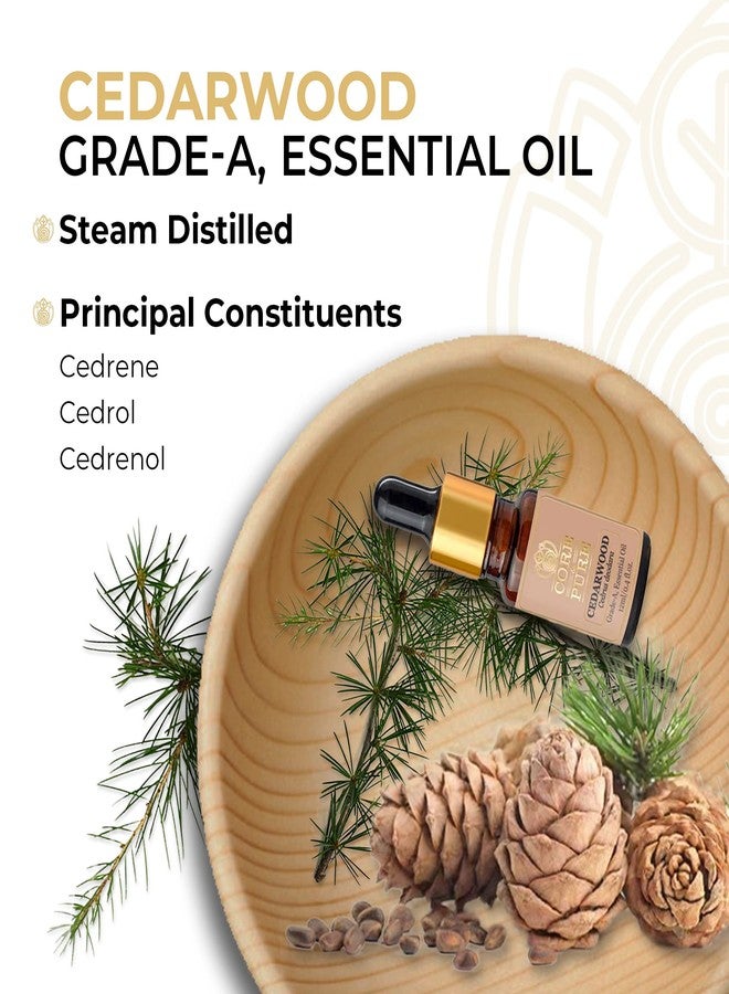 CORE & PURE Combo Pack of Grade-A, Cold Pressed Oil Argan Oil 50 ml & Cedarwood 12 ML Grade-A, Essential Oil - Image 3