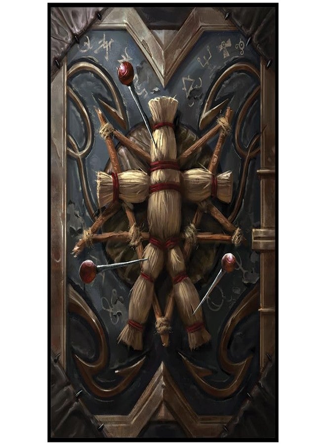 Fantasy North - Book of Curses - Spell Book Series I - 100 Textured Matte TCG Card Sleeves - Fits Magic MTG Commander Pokemon and Other Card Games - Playing Card Sleeves - Image 1