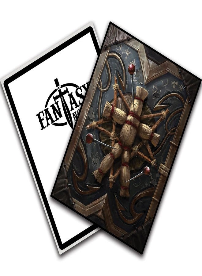 Fantasy North - Book of Curses - Spell Book Series I - 100 Textured Matte TCG Card Sleeves - Fits Magic MTG Commander Pokemon and Other Card Games - Playing Card Sleeves - Image 4