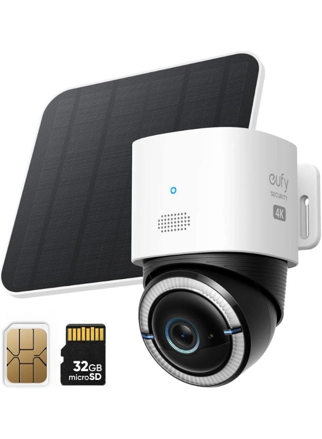 إيوفي eufy Security S330 4K UHD Outdoor 4G LTE Camera with Solar Panel - Image 1