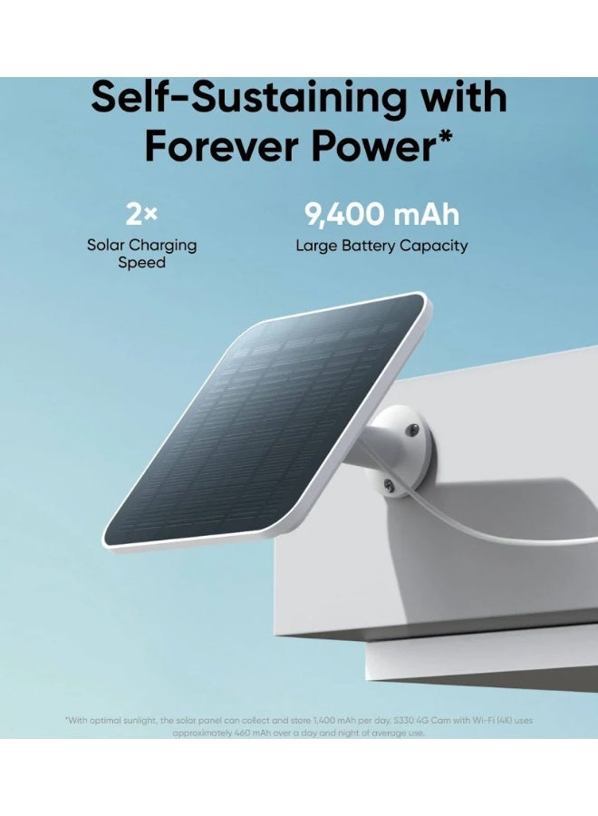 إيوفي eufy Security S330 4K UHD Outdoor 4G LTE Camera with Solar Panel - Image 2