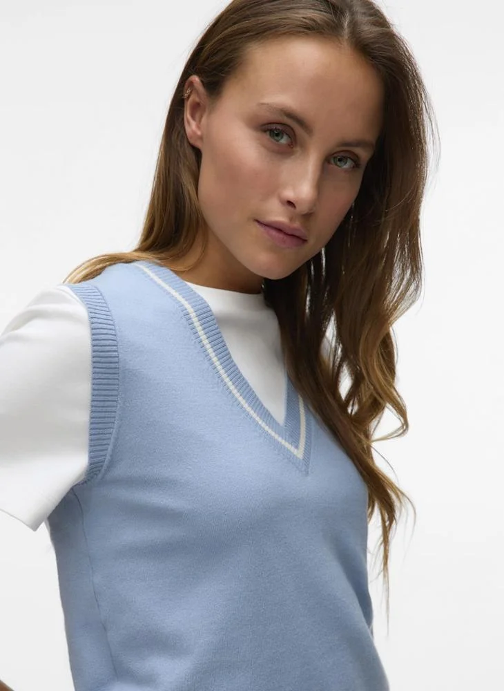 VERO MODA  V-Neck Knit Vest for Women | Best Price UAE