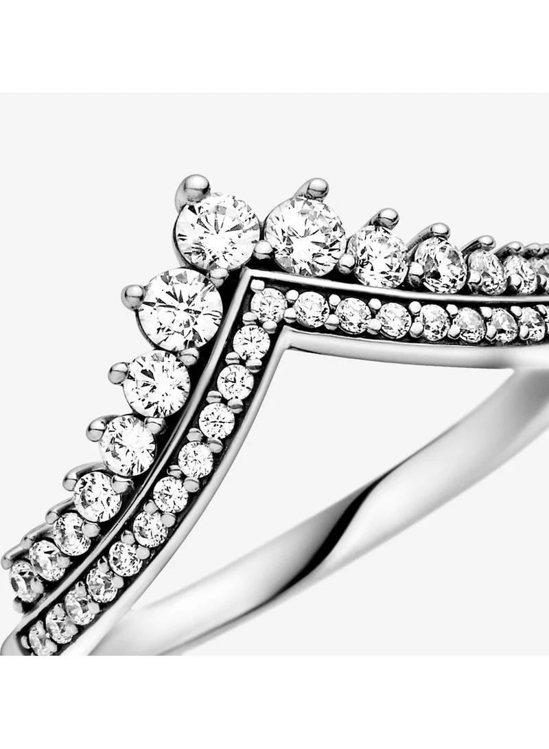 PANDORA Princess Wishbone Ring, Size 58