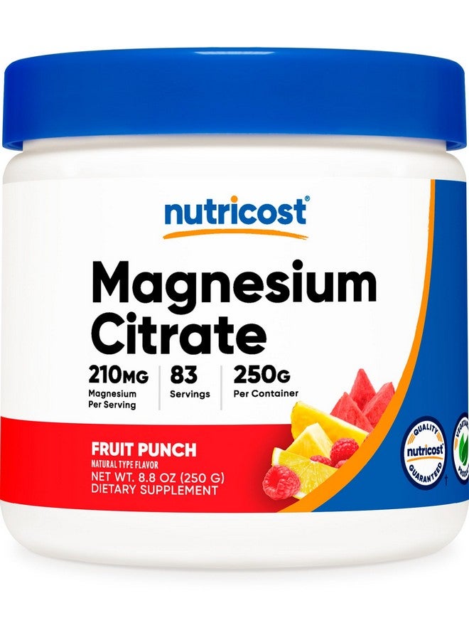 Nutricost Magnesium Citrate Powder (Fruit Punch, 250 Gram) - Image 1