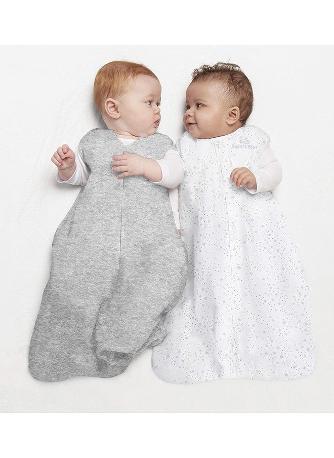 Halo Sleep Sleepsack Sleeping Bag, 0.5 Tog 100% Cotton Heather Grey Sleeping Bag, Newborn Baby Sleeping Bag, Unisex For Boys And Girls, 0 To 6 Months  - Image 3