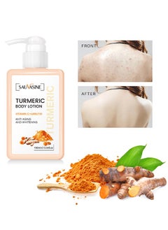SAUVASINE Turmeric Body Lotion - With Vitamin C+Arbutin for Body ,Face, Hand And Feet, Helps to Firming, Moisturizing and Even Skin Tone, Making Skin Smooth And Soften, Suitable for Rough, Dry Skin 100ml  - Image 1