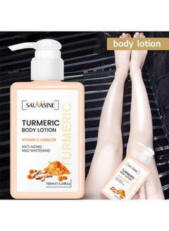 SAUVASINE Turmeric Body Lotion - With Vitamin C+Arbutin for Body ,Face, Hand And Feet, Helps to Firming, Moisturizing and Even Skin Tone, Making Skin Smooth And Soften, Suitable for Rough, Dry Skin 100ml  - Image 5