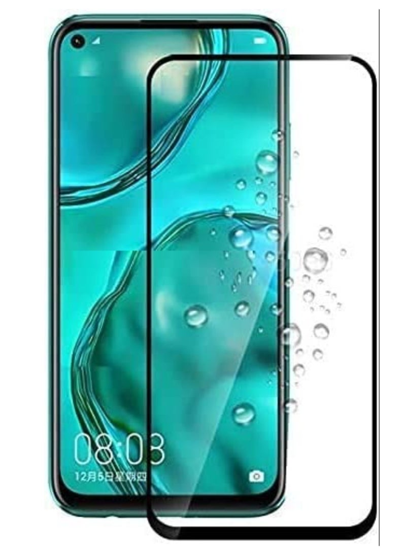 vesus Screen Protector Glass Guard Full Glue Edge To Edge Screen Guard for Huawei Nova 7I Black - Image 2